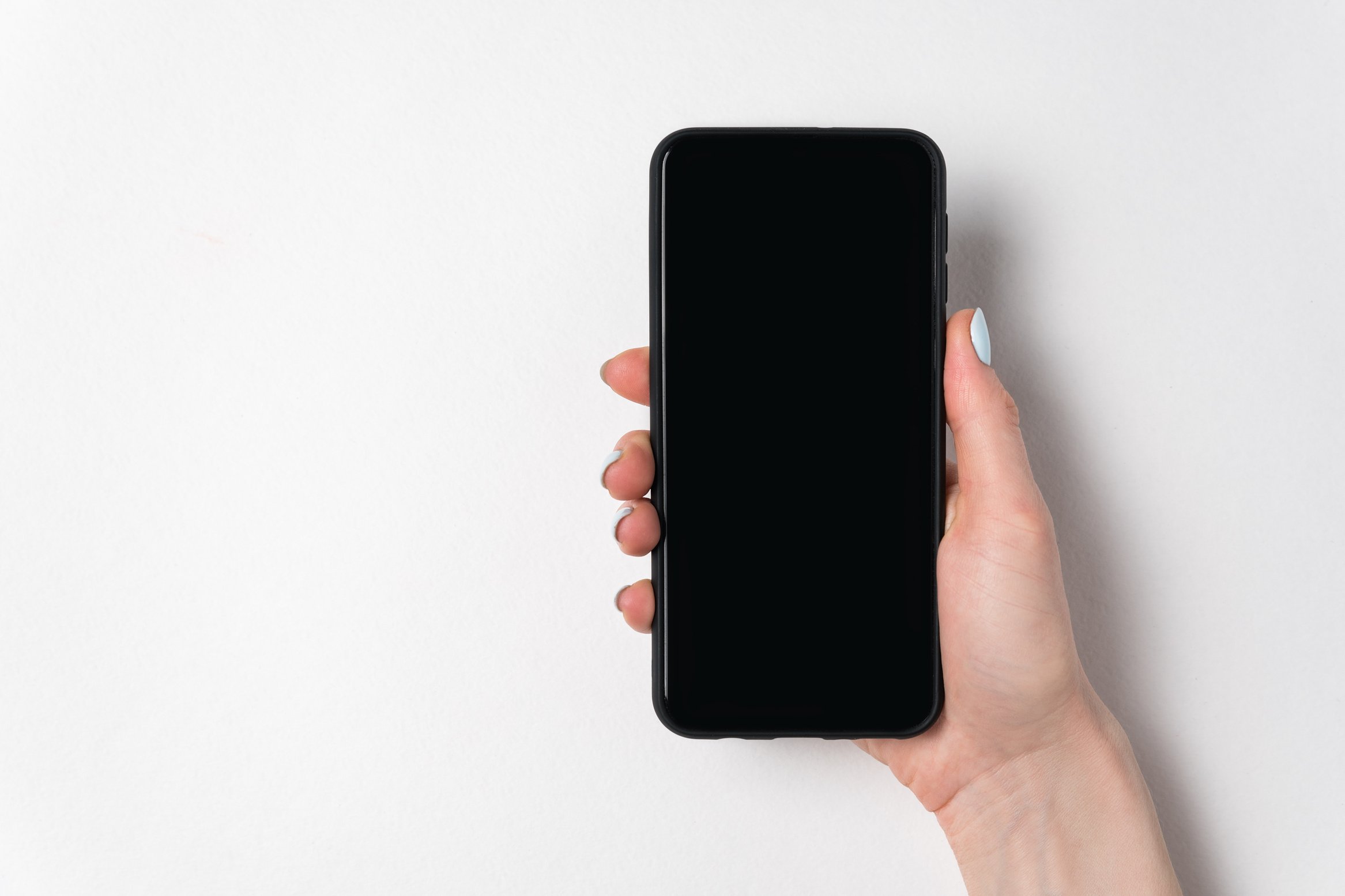 Female Hand Holding Smartphone 